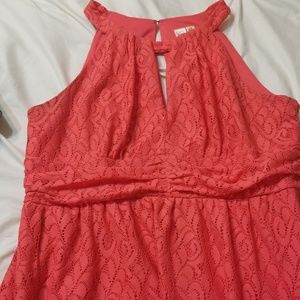 Coral maxi dress 14